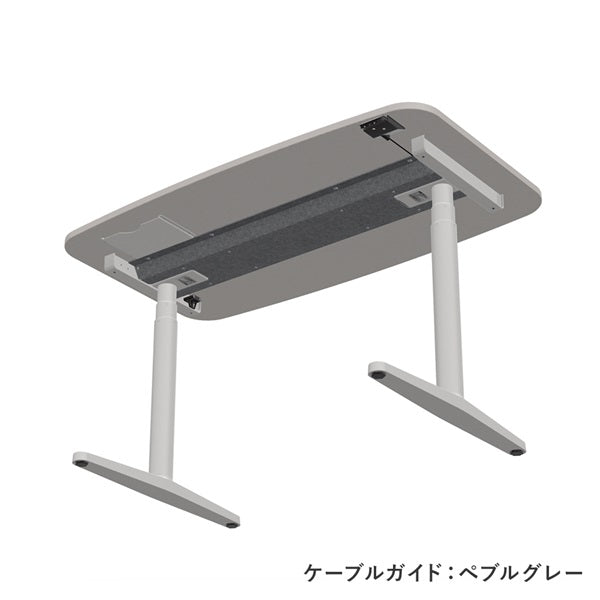 Tyde 2 Home Desk W130×D75cm Soft Light x Soft Light