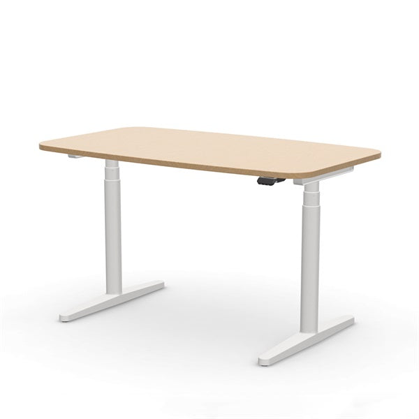 Tyde 2 Home Desk W130×D75cm Light Oak×Soft Light