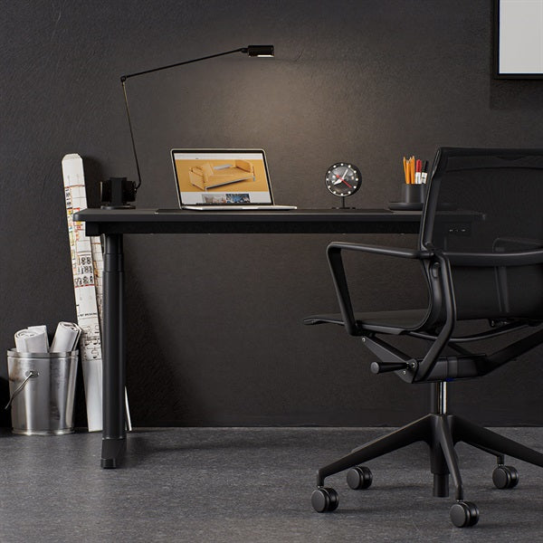 Tyde 2 Home Desk W130×D75cm Light Oak×Deep Black