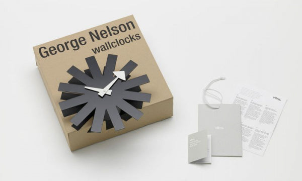 Asterisk Clock φ25cm ブラック