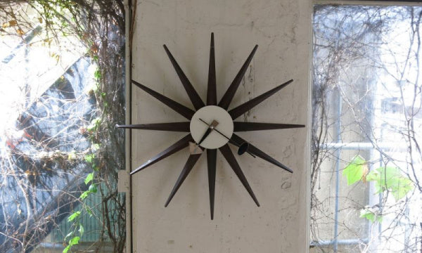 Sunburst Clock φ47cm ウォルナット