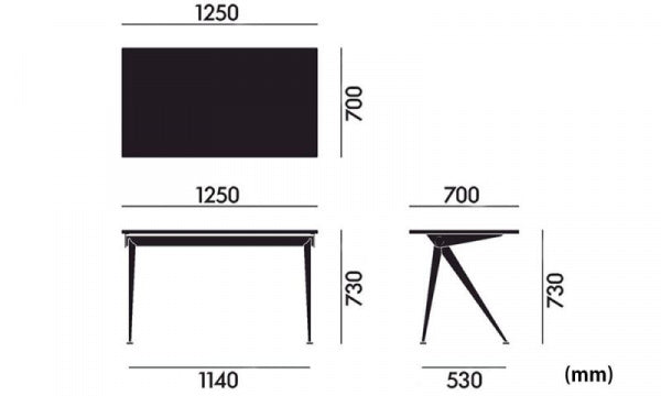 Compas Direction W125×D60cm Oak×Breveil