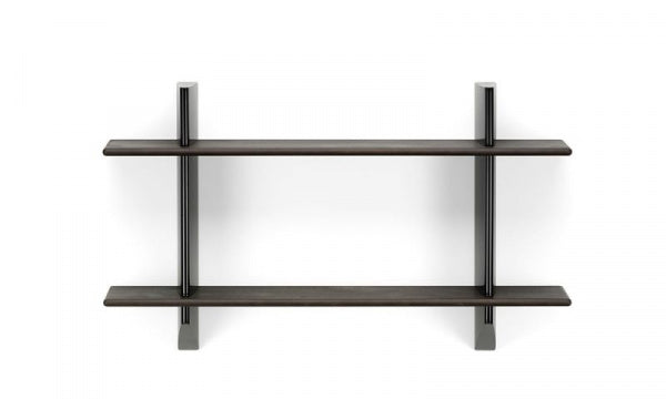 Rayonnage Mural Dark Oak x Deep Black