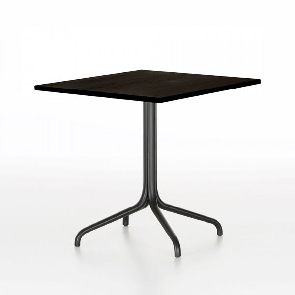 Belleville Table スクエア インドア用 75×75cm ダークオーク×ディープブラック