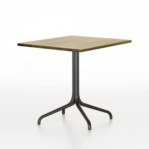 Belleville Square Indoor Table, 75x75cm, Light Oak with Deep Black