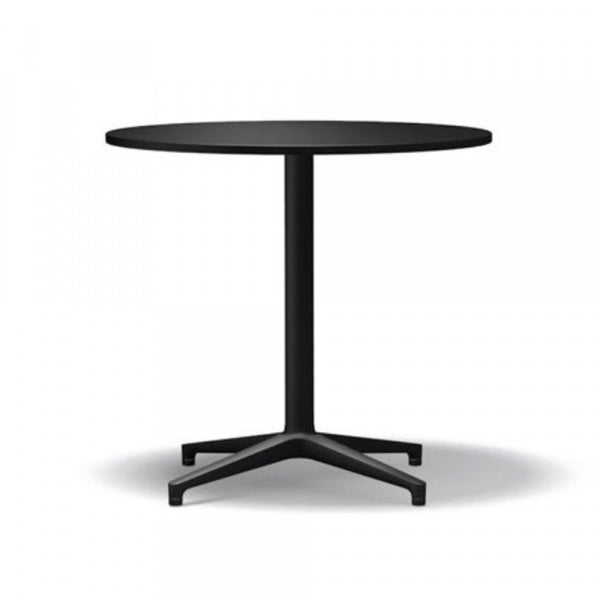 Round Bistro Table for Indoor Use, φ79.6cm, Dark Oak x Basic Dark