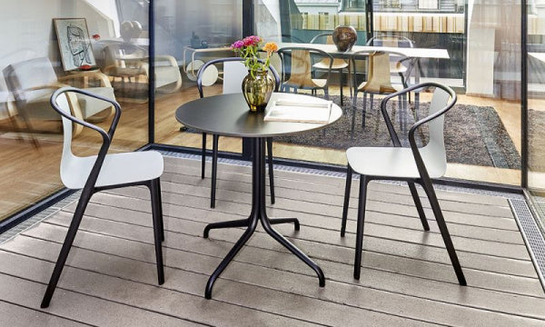 Belleville Table ラウンド アウトドア用 φ79.6cm ブラック×ディープブラック