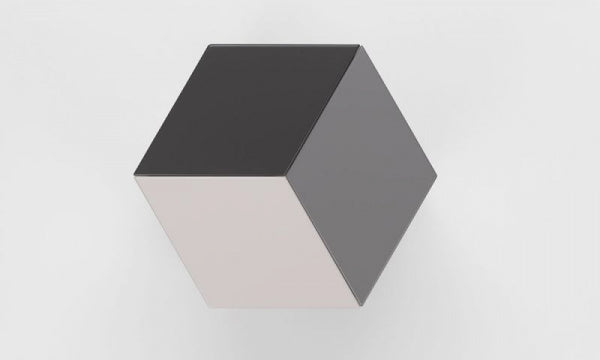 Prismatic Table グレー スリートーン
