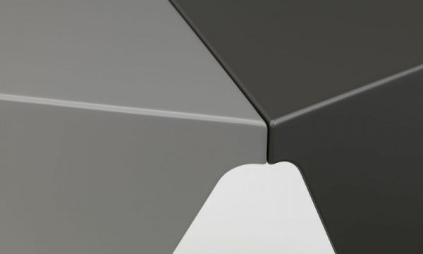 Prismatic Table グレー スリートーン