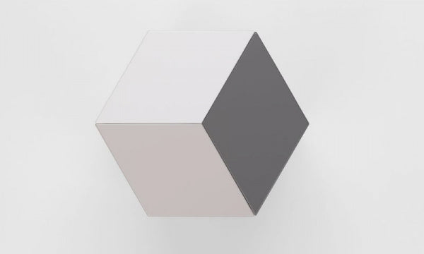 Prismatic Table ライトグレー スリートーン