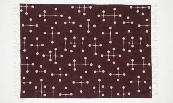 Eames Wool Blanket Bordeaux