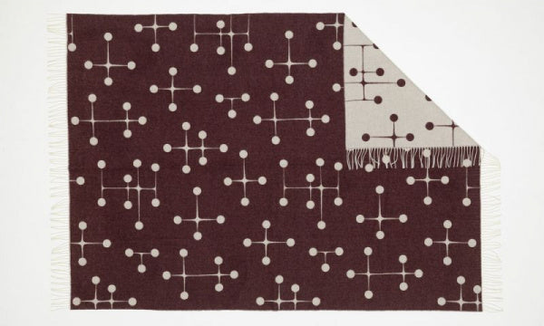 Eames Wool Blanket Bordeaux