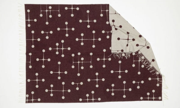 Eames Wool Blanket Bordeaux