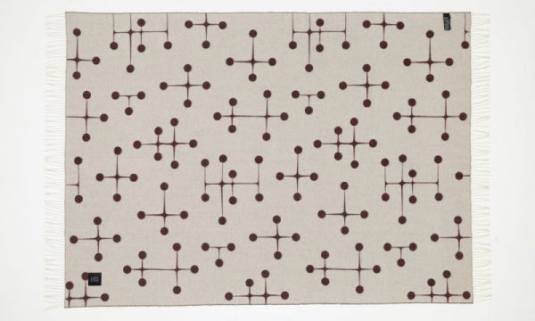Eames Wool Blanket Bordeaux