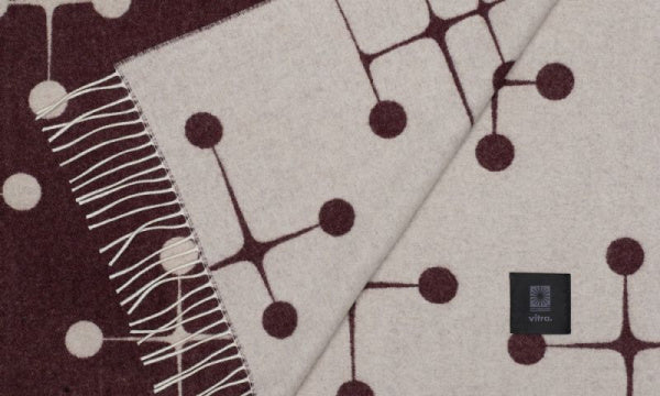 Eames Wool Blanket Bordeaux