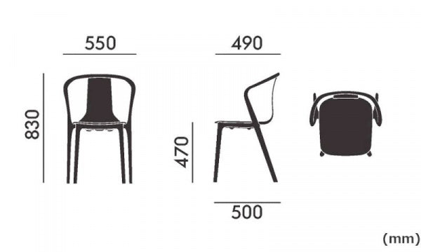 Belleville Armchair Wood ナチュラルオーク
