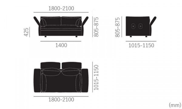 Mariposa Sofa 2 seater