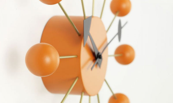 Ball Clock φ33cm オレンジ
