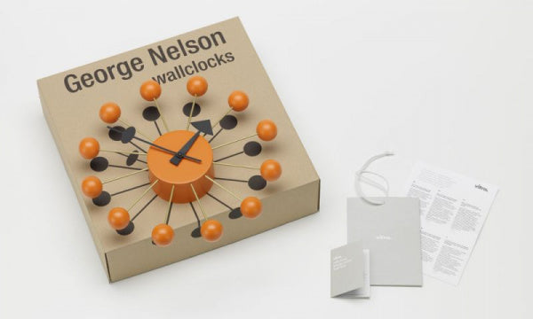 Ball Clock φ33cm オレンジ