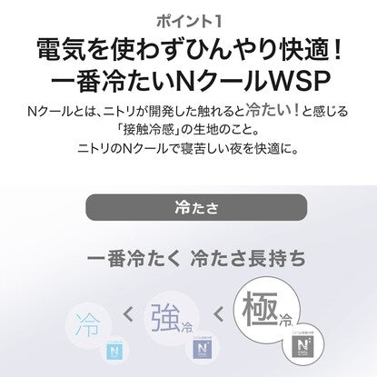 ひもなしラクラク掛け布団カバー セミダブル（Nグリップ NクールWSP BL23NC-21SD）