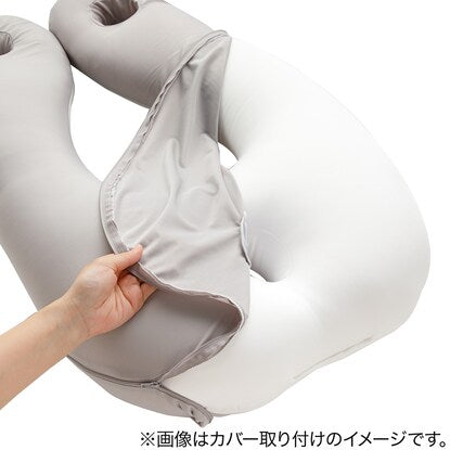 Pillow cover for pillows that envelop the upper body