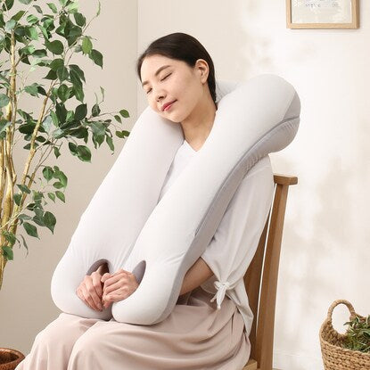 Pillow cover for pillows that envelop the upper body