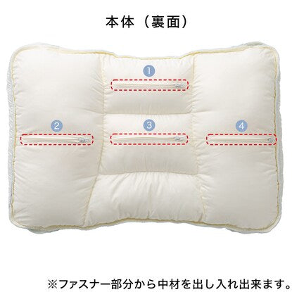 Pillow with 10 height adjustment positions (buckwheat) 