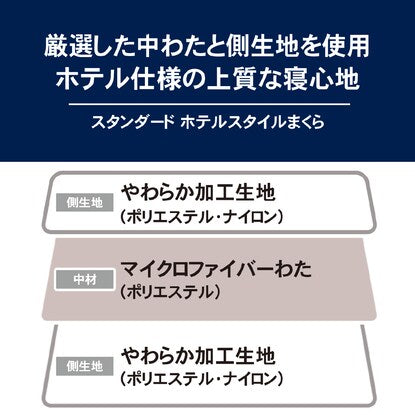 ホテルスタイル枕（Nホテル3 スタンダード）