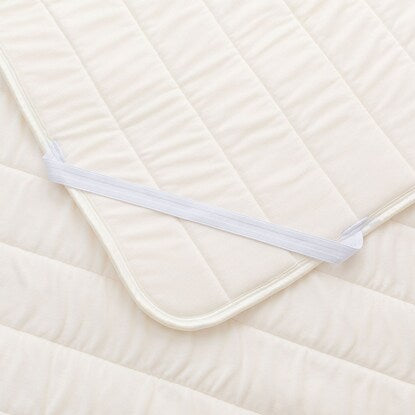 Elastic bed pad &amp; stretchy multi-purpose sheet 3-piece set Double (D B2203)