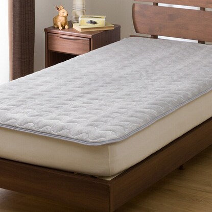 Easy to place, semi-double mattress pad (N Warm GY SD A2310)