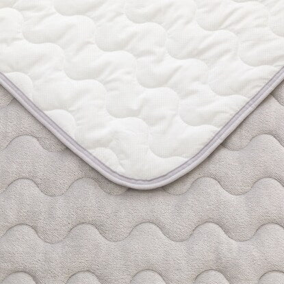 Easy to place, semi-double mattress pad (N Warm GY SD A2310)