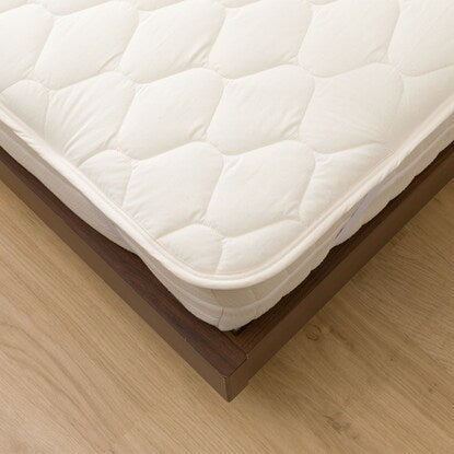 Smooth and quick-drying cotton bed pad, single size (B2303 S)