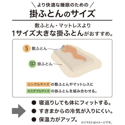 完全2層式 ホテルスタイル掛布団 シングル（Nホテルセレクト S）