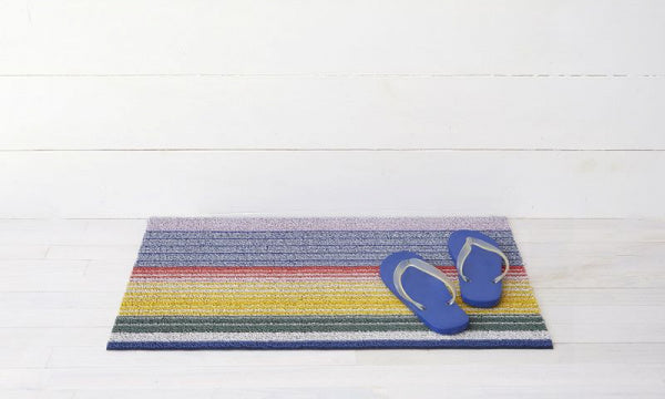 玄関マット 46×71cm ポップストライプ マルチ