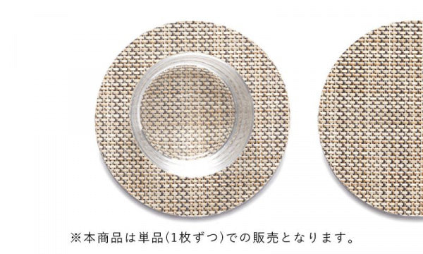 コースター φ10cm リネン