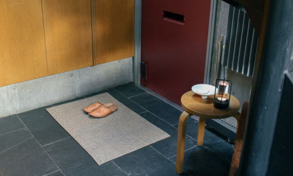 フロアマット 59×92cm モアレ モカ