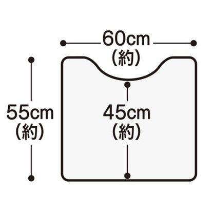 Toilet mat (soft touch NV LG01)