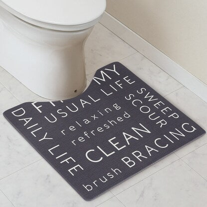 Wipeable toilet mat (Letter JQ11)