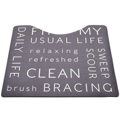 Wipeable toilet mat (Letter JQ11)