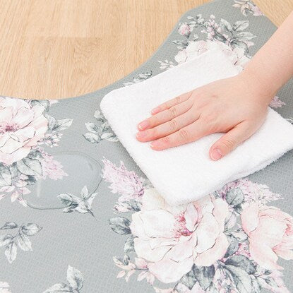 Wipeable toilet mat (Peony Gala JQ12)