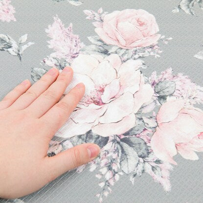 Wipeable toilet mat (Peony Gala JQ12)