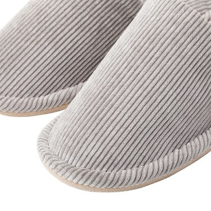 Corduroy slippers (KO2303 GY F)