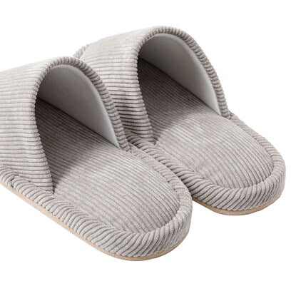 Corduroy slippers (KO2303 GY F)