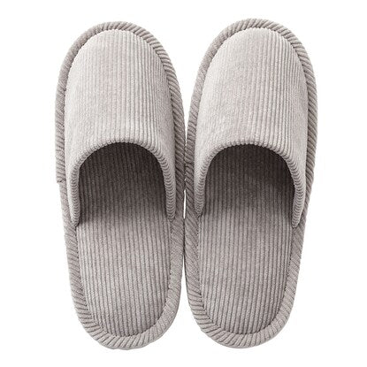 Corduroy slippers (KO2303 GY F)