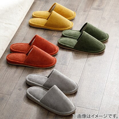 Corduroy slippers (KO2303 GY F)