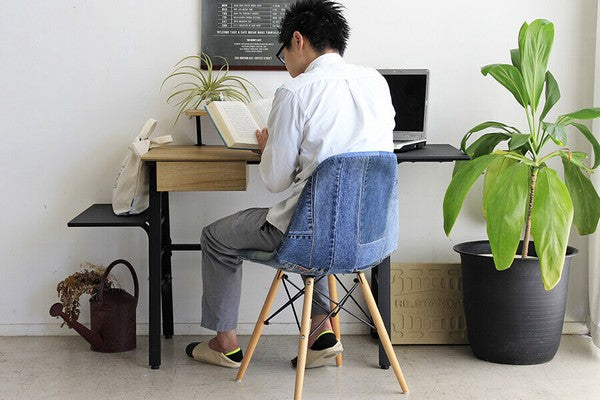 DAY（デイ）両サイド棚付きのデスク ナチュラル