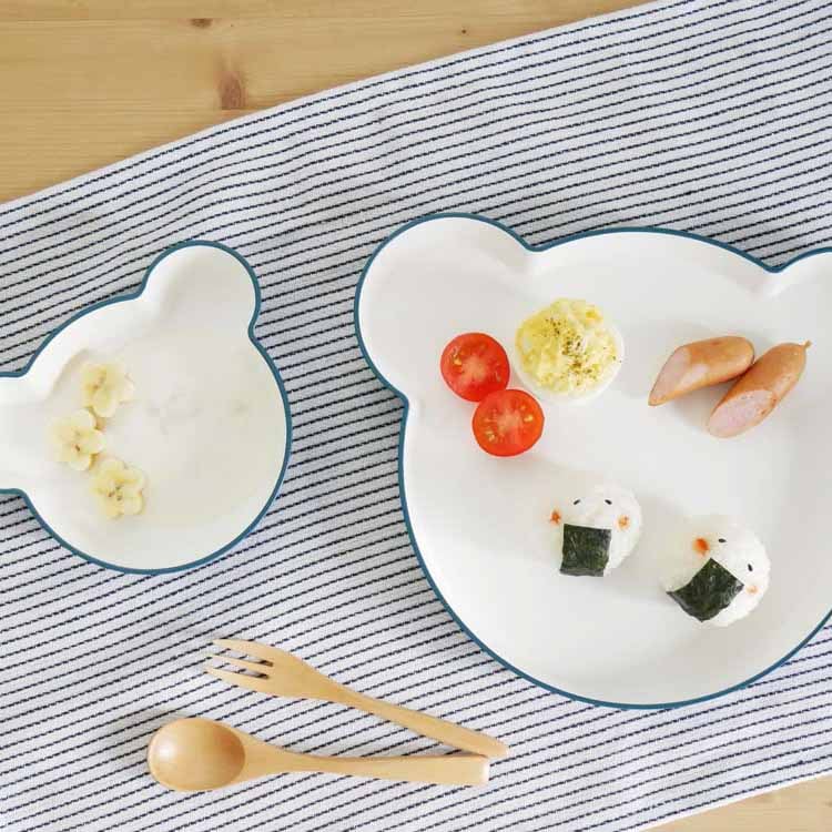 Kids Dish Bowl Bear Small Navy
