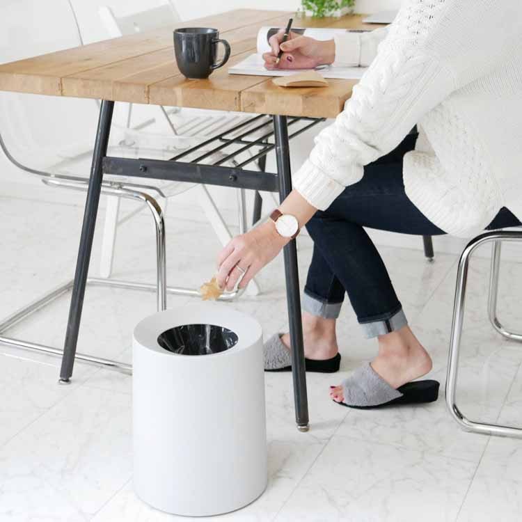 TUBELOR HOMME Round Dustbin, Gray