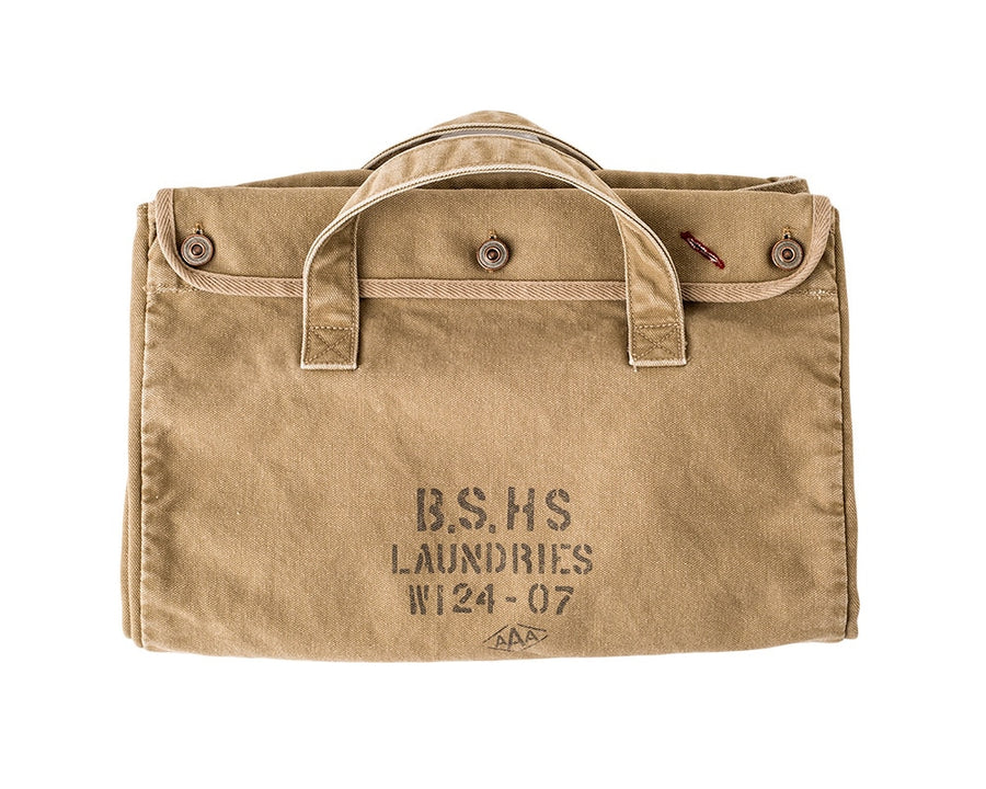 Laundry Bag with Iron Frame Beige ランドリーバッグ フレーム付 ベージュ