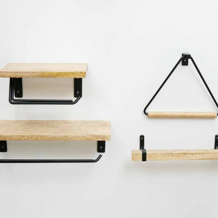 Triangle Towel Hanger, Black